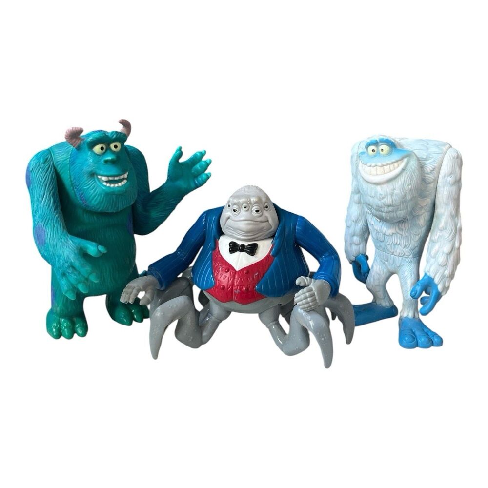 Lot 3  McDonalds Disney Pixar Monsters Inc Sulley Yeti Mr. Waternoose 2001